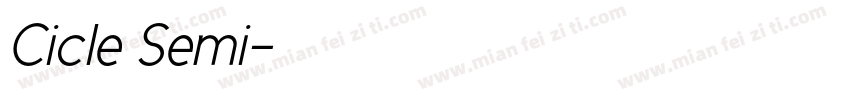 Cicle Semi字体转换